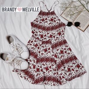 Brandy Melville Rose Floral Dress